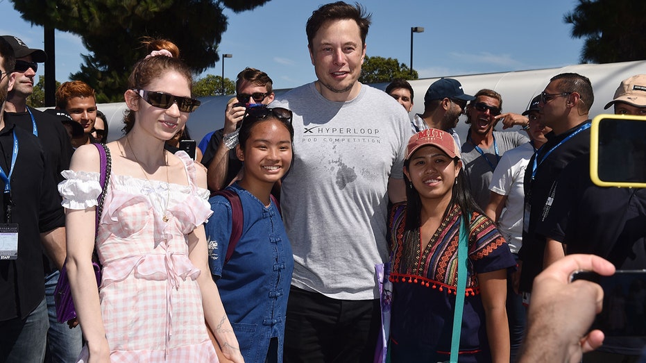 Grimes and Musk in California