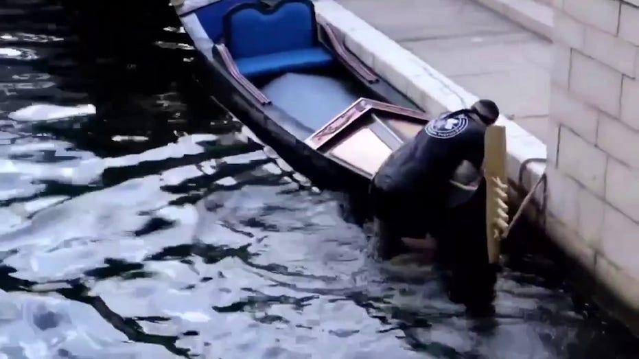 Man at Disney World is seen exiting lagoon at EPCOT