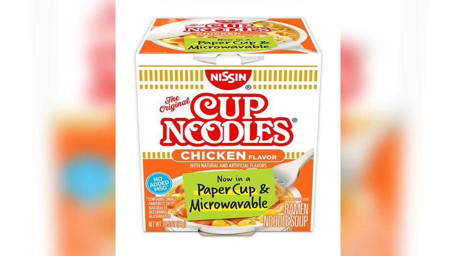 Chicken Cup Noodles with new packaging