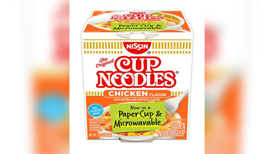 Chicken Cup Noodles with new packaging