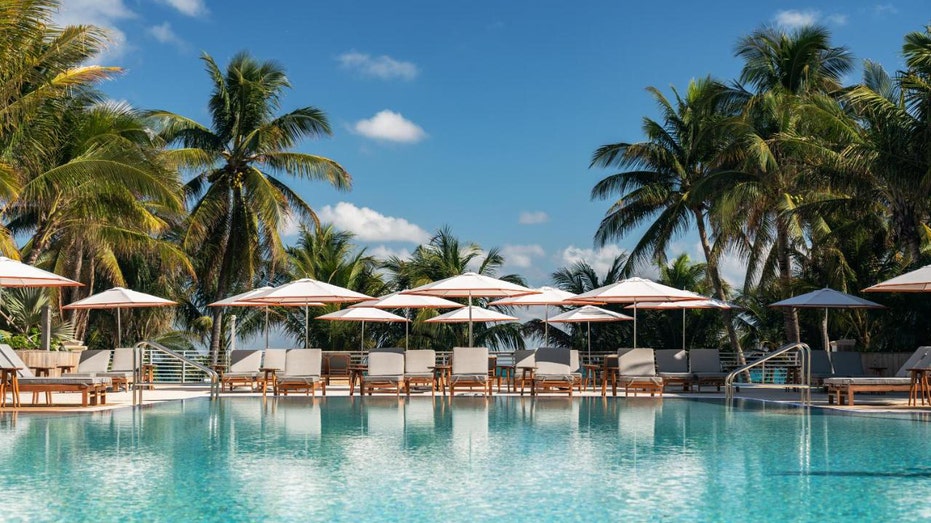 ResortPass Ritz-Carlton South Beach Miami pool deck.