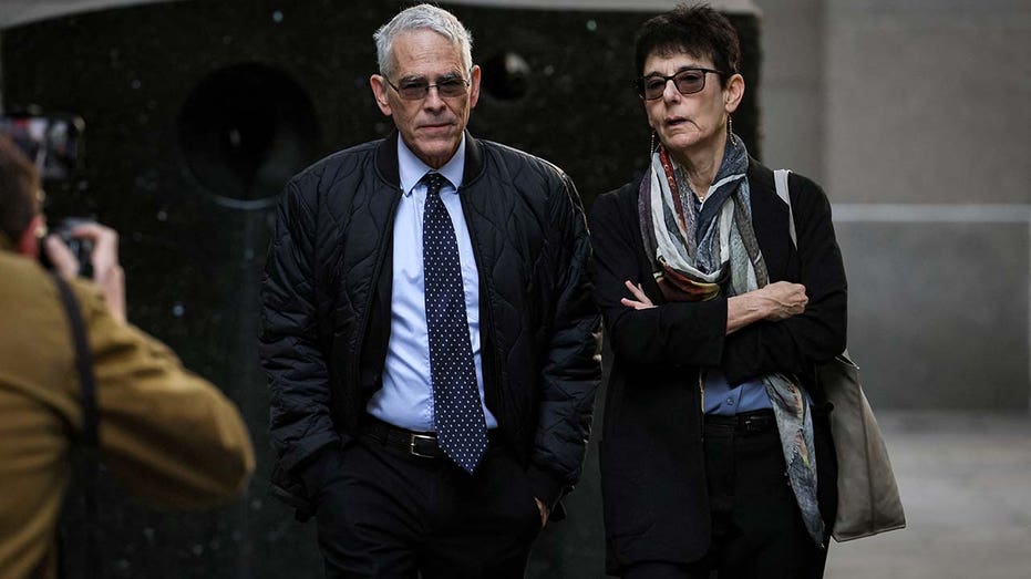 Joseph Bankman and Barbara Fried arrive for the trial of Sam Bankman-Fried.