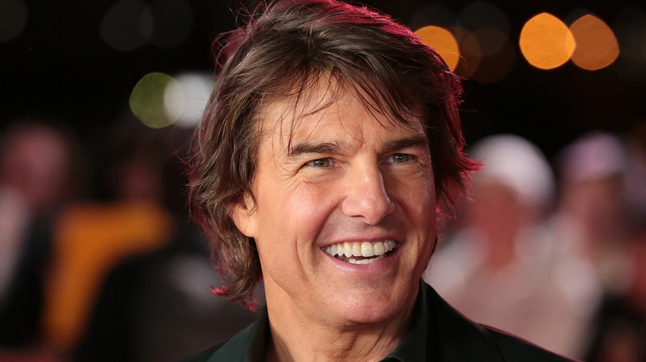 Closeup of Tom Cruise smiling