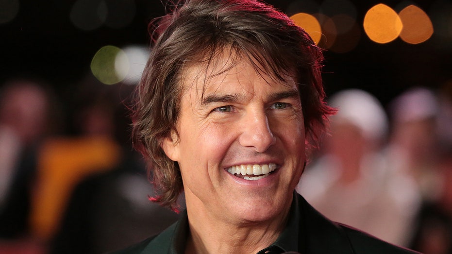 Closeup of Tom Cruise smiling