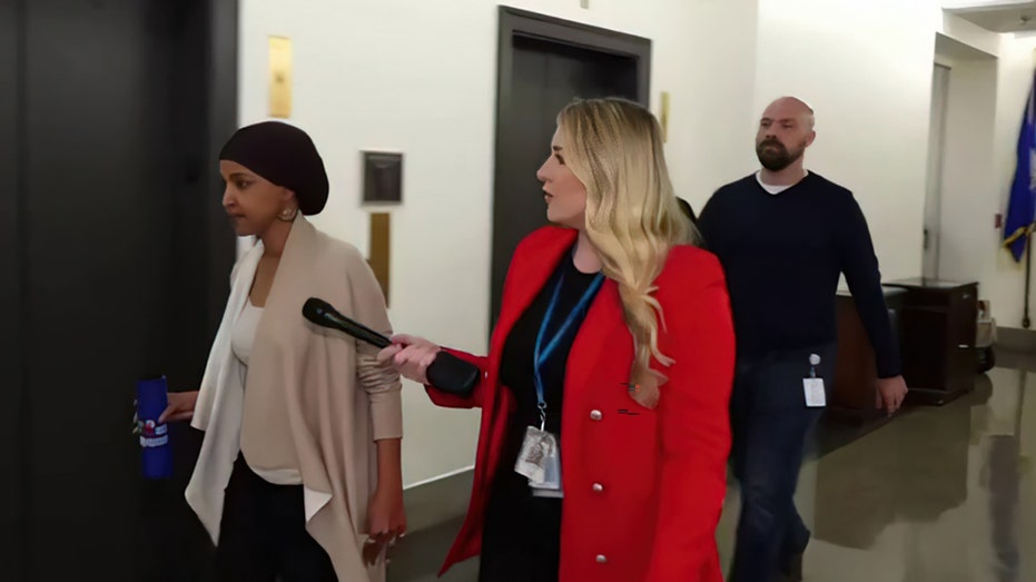 Hillary Vaughn asks Ilhan Omar question