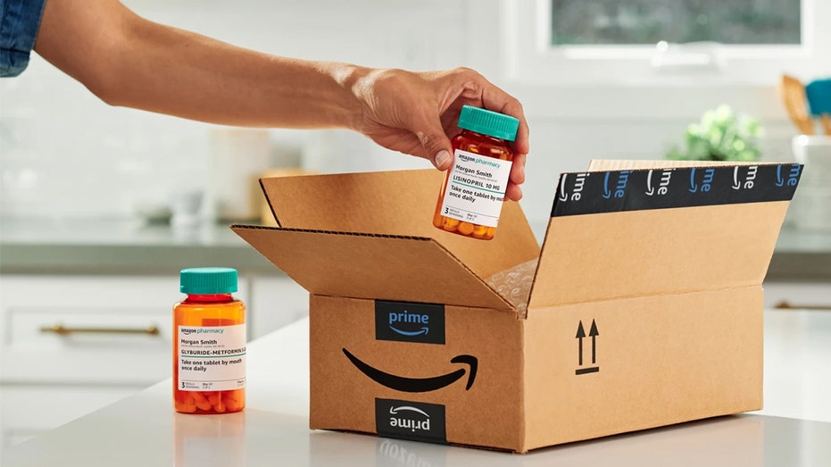Amazon prescription bottles in box