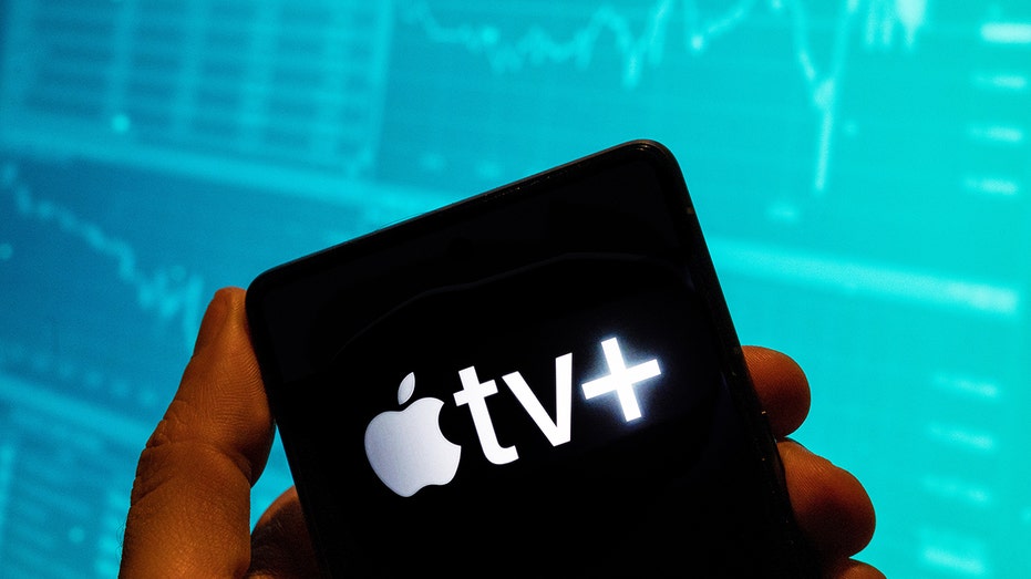 Apple TV+ logo on phone