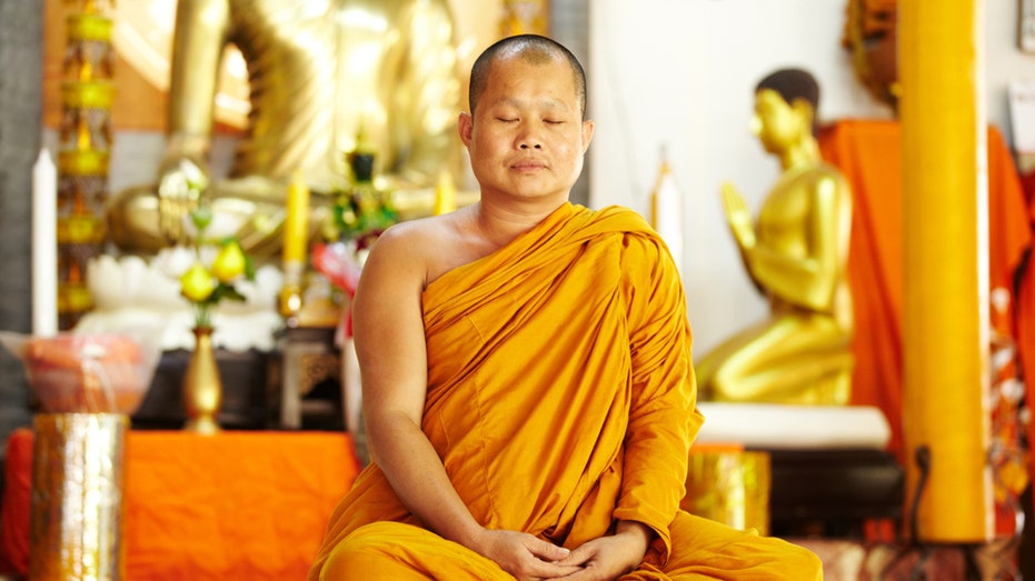 monk meditating