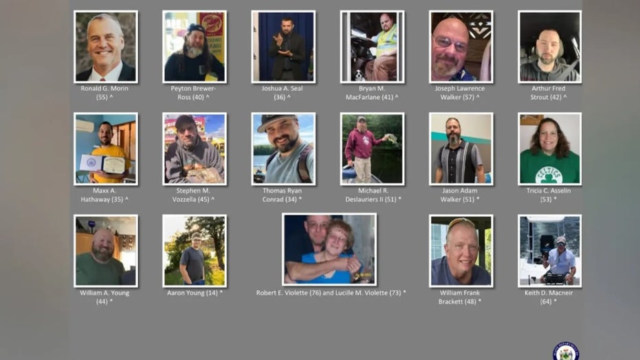 Pictures of the victims of Maine's mass shooting