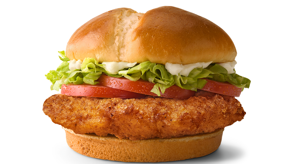McDonald's McCrispy Deluxe sandwich