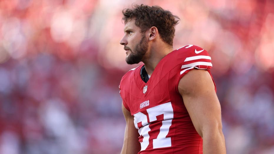 an Francisco 49ers' Nick Bosa during a game