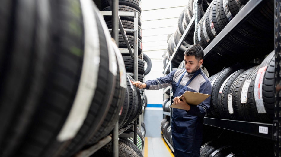 Tire factory worker