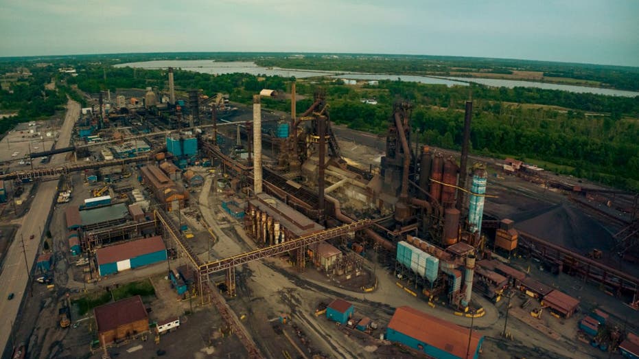 aerial view of US Steel's Granite City plant