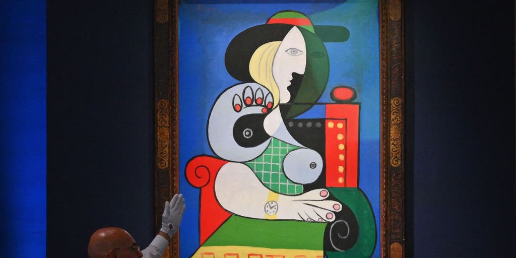 PICASSO【女王イザボー】、高級画集画、状態良好、新品高級額装付 picasso-painting-woman-with-a-