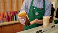A barista places an iced coffee in the mobile pickup area at a Starbucks location in New York on Aug. 17, 2023. - Fox News