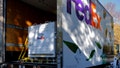 A large FedEx truck transports a shipment. - Fox News