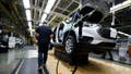 LANSING, MI - FEBRUARY 21: A General Motors worker is shown on the assembly line at the General Motors Lansing Delta Township Assembly Plant on February 21, 2020 in Lansing, Michigan. The plant, which employs over 2,500 workers, is home to the Chevrolet Traverse and Buick Enclave. Today at the plant the three millionth vehicle made at the plant, a Chevrolet Traverse Redline Edition rolled off the line. - Fox News