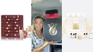 TikToker Courtney Cahoon (@courtneyycahoon) gets ready to unbox the Victoria&apos;s Secret 2023 Advent calendar (center). Charlotte Tilbury and Christian Dior also released Christmas countdowns.
