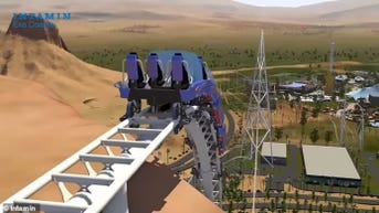 Record-shattering roller coaster simulates falling from cliff with 155 mph speeds