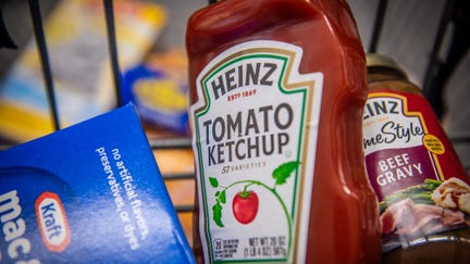 Heinz Kraft products arranged at a Stop and Shop store in Dobbs Ferry, New York, US, on Tuesday, July 25, 2023. Kraft Heinz Co. is scheduled to release earnings figures on August 2. Photographer: Tiffany Hagler-Geard/Bloomberg via Getty Images - Fox Business News