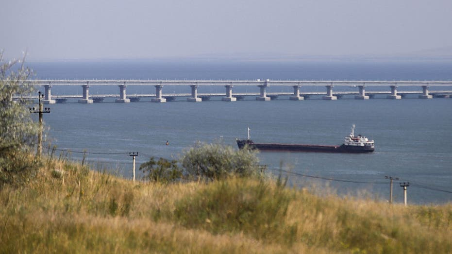 Kerch Strait bridge Crimea Russia