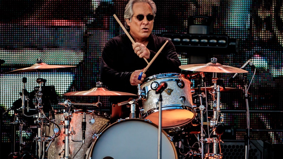 Max Weinberg playing the drums