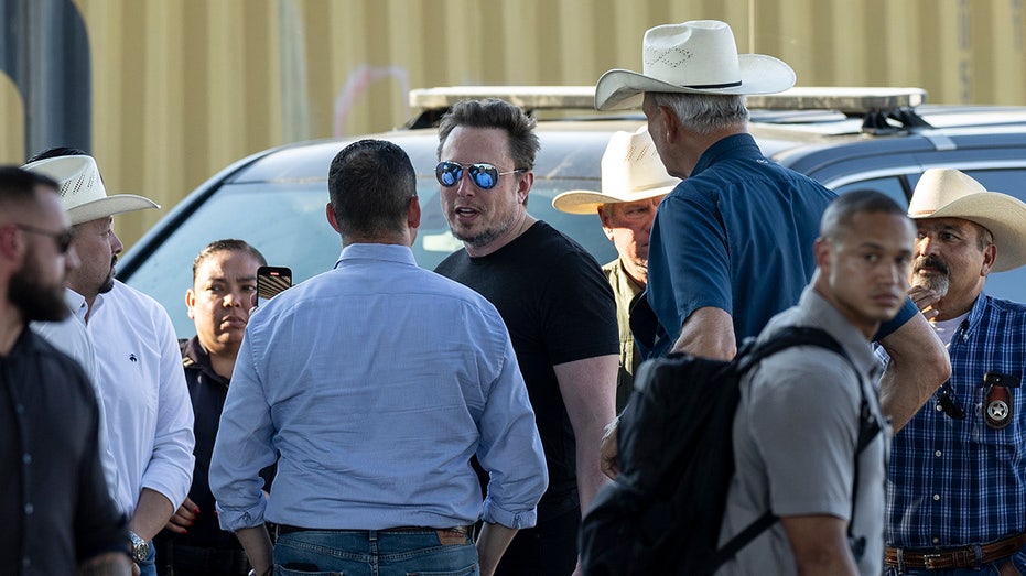 Elon Musk visits the border