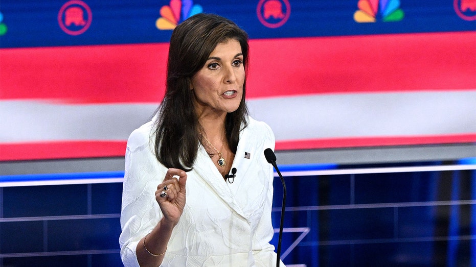 Republican presidential candidate Nikki Haley