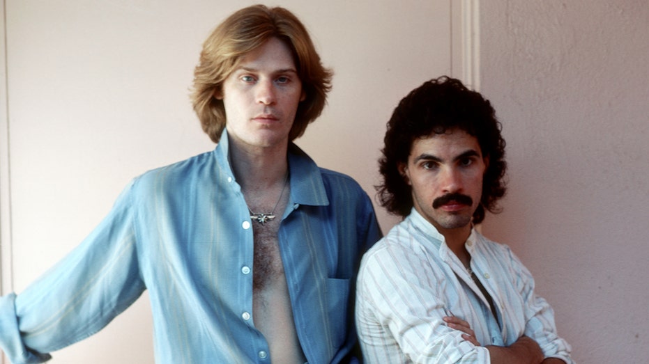 Daryl Hall and John Oates pose for a portrait