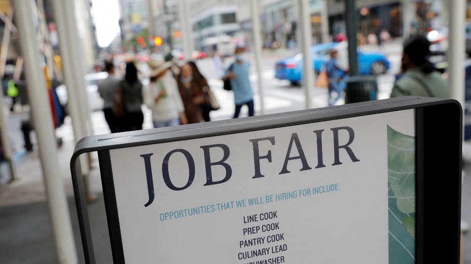 Job fair sign New York City