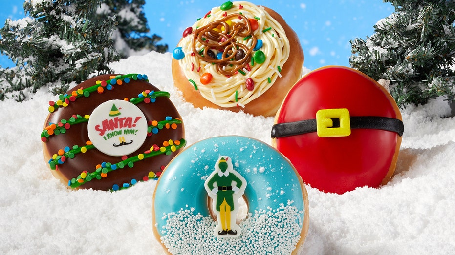 Elf inspired donuts