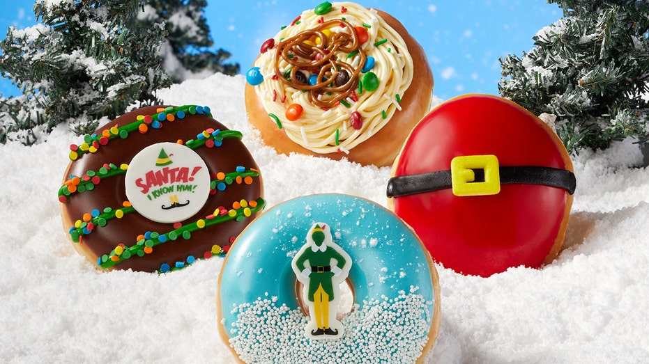 Elf inspired donuts