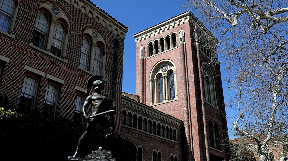 The University of Southern California's mascot, Tommy Trojan
