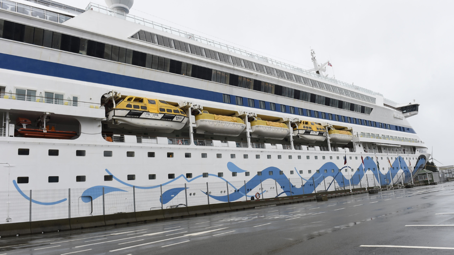 Cruise ship at port in Norway