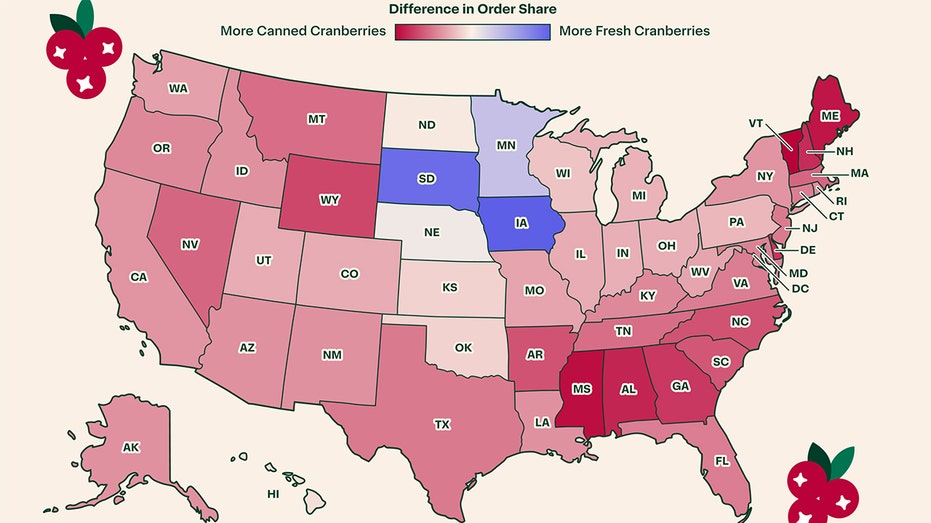 US cranberry divide