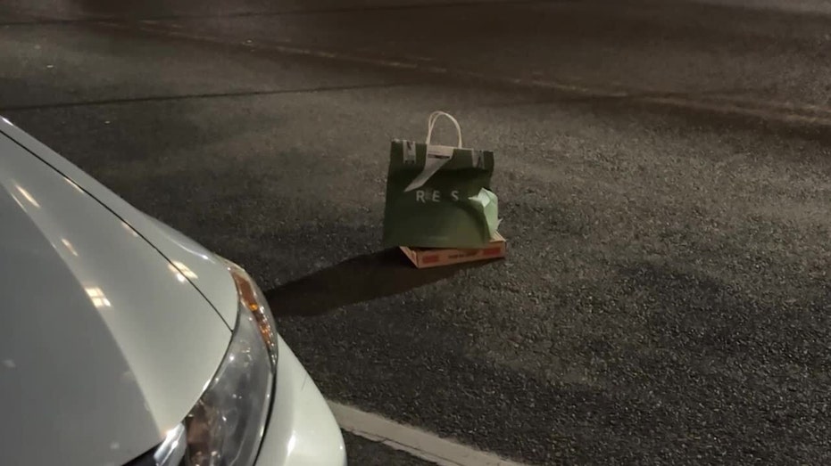 Food Uber Eats delivery driver had picked up