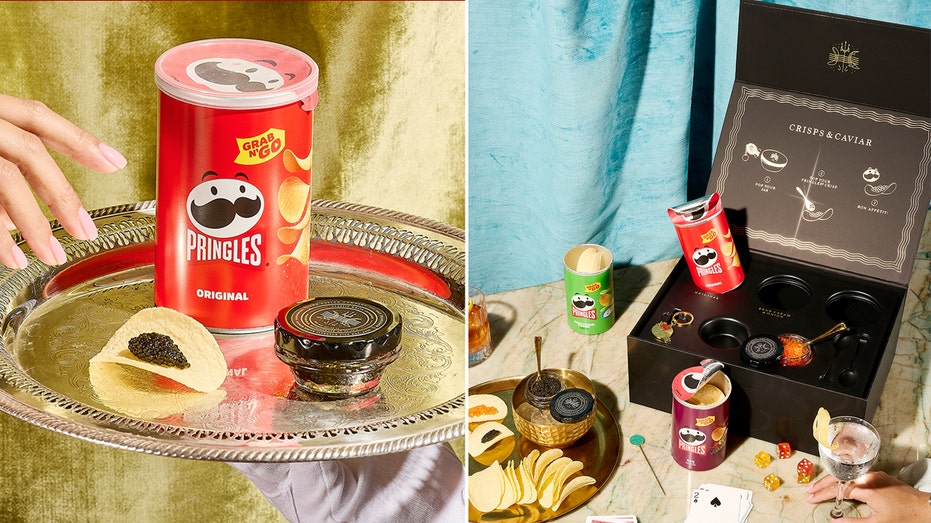 pringles and caviar split