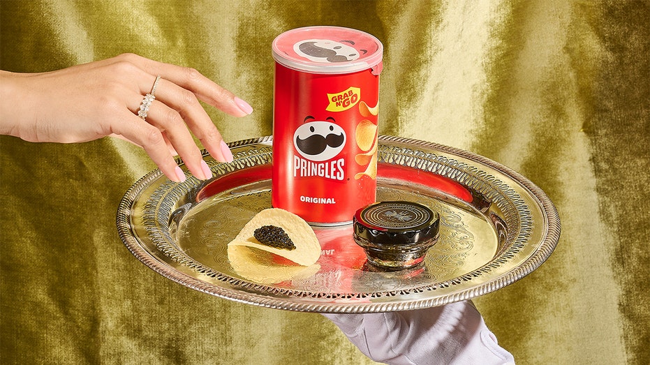 Pringles on a tray