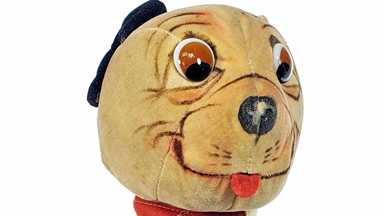 Rare 1927 Steiff Begging Bonzo dog up for auction, expected to go