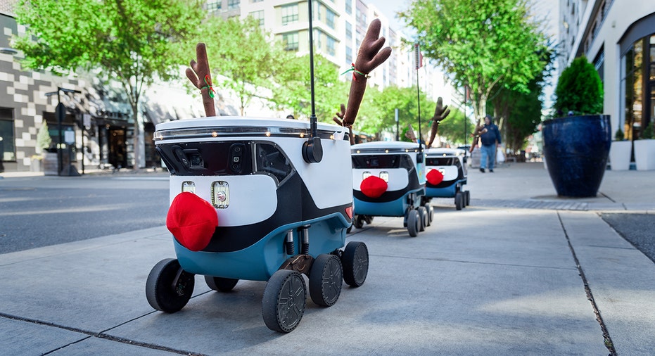 uber robot reindeer deliveries