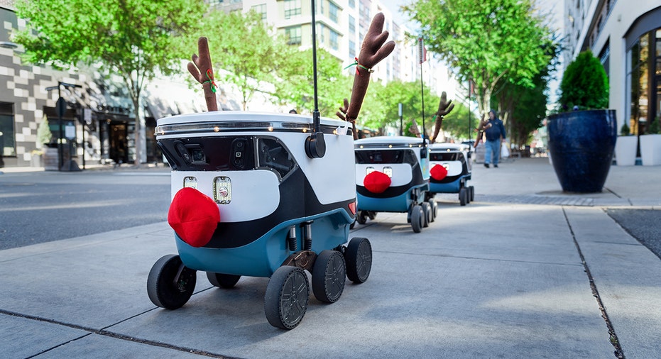 uber robot reindeer deliveries