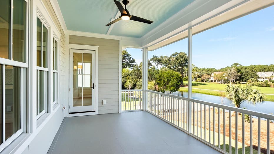 Porch with water view