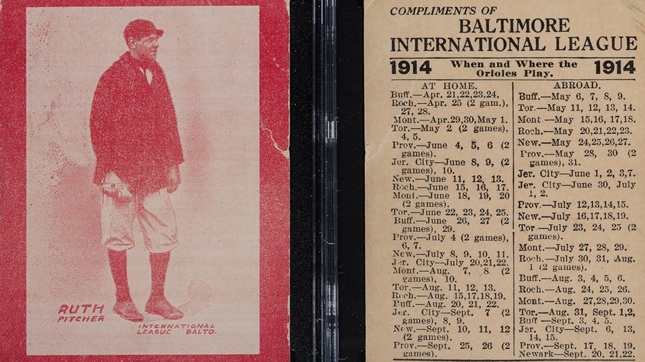 Babe Ruth 1914 Minor League Trading Card Hits Hefty 7 2m At Auction Falls Short Of Hoped For