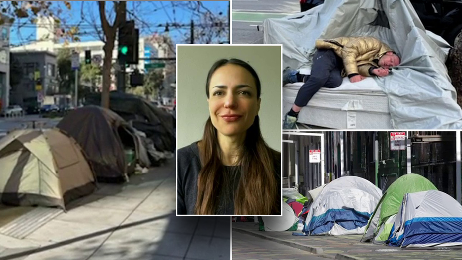 Homeless in San Francisco behind Danielle Rabkin