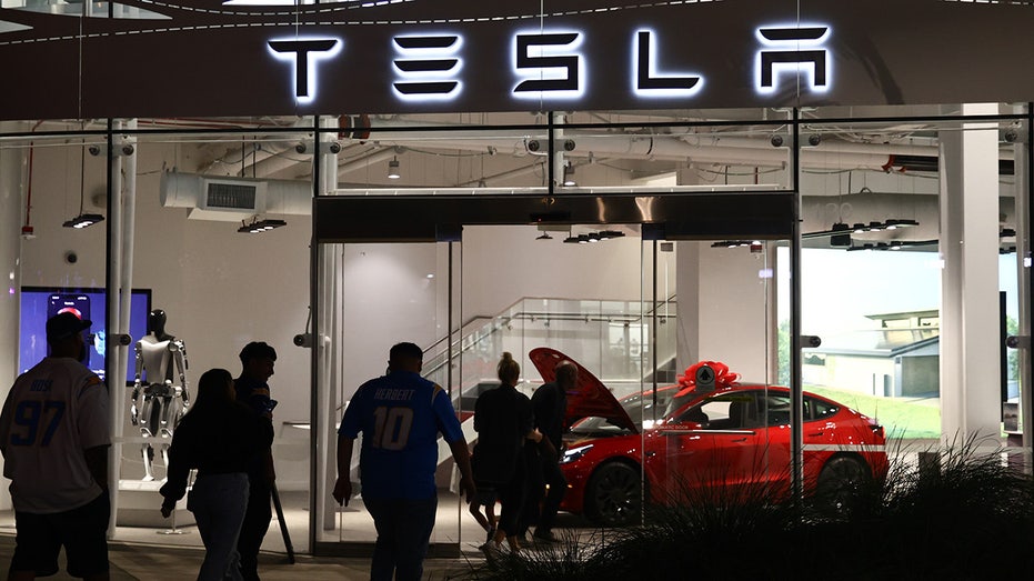 Tesla showroom in California