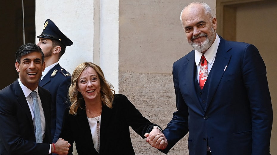 Italy, Albania and UK leaders in Rome