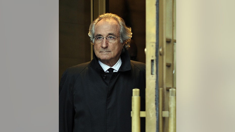 Bernie Madoff outside New York courthouse