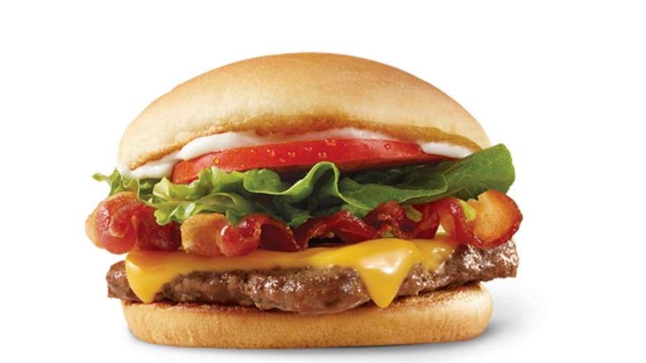 picture of Wendy's junior bacon cheeseburger
