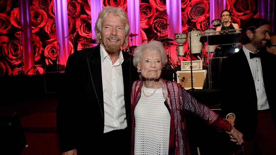 Richard Branson with his mom, Eve Branson