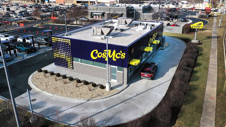 An aerial view of the CosMc's restaurant in Bolingbrook, Illinois